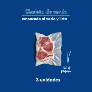 huletas de cerdo al vacio