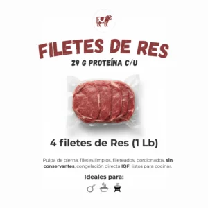 Freeze foods filetes de res