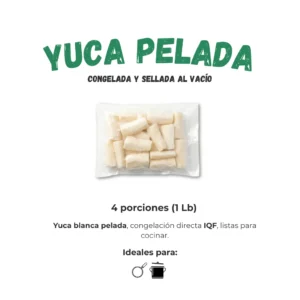 Yuca pelada freeze foods