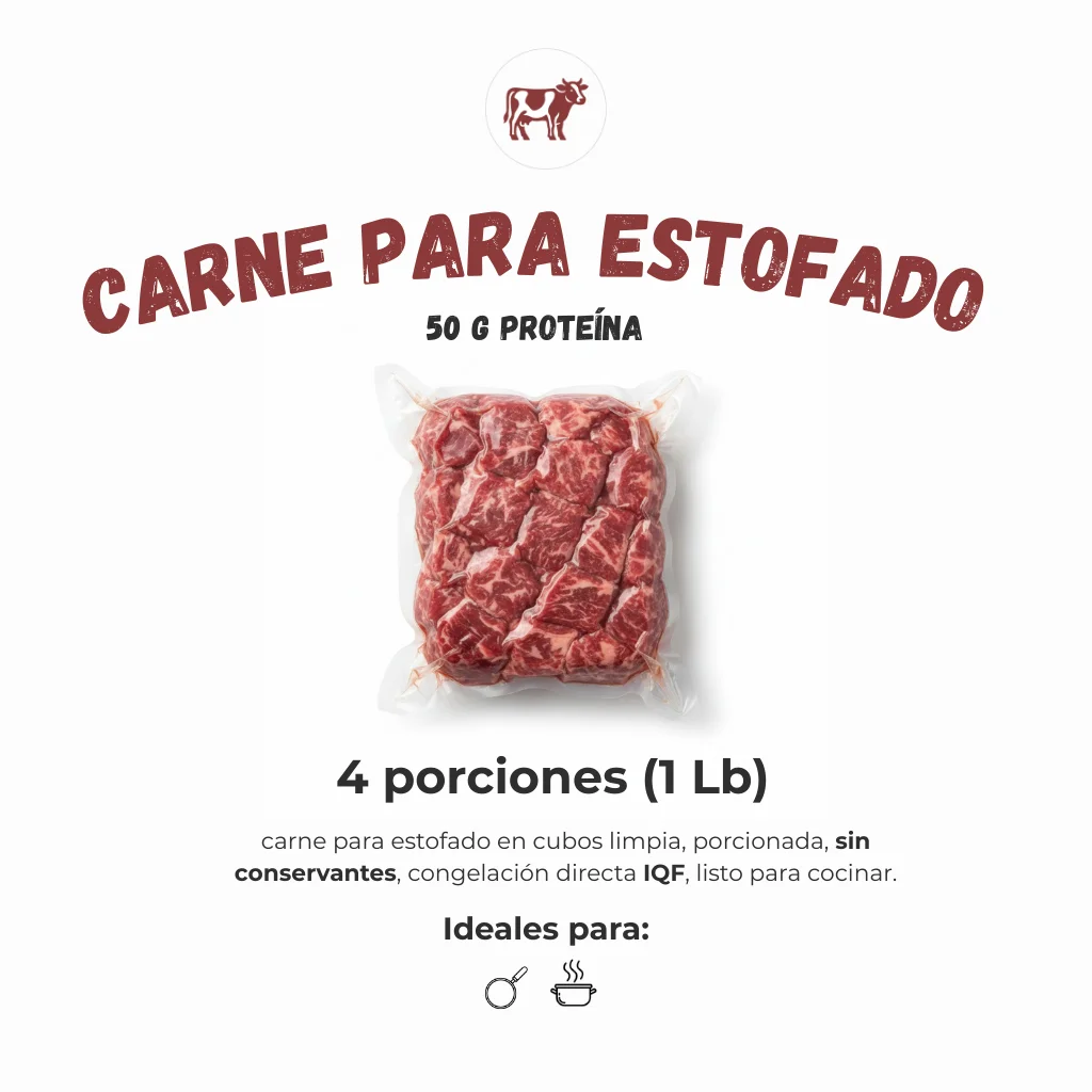 Carne para estofado freeze foods