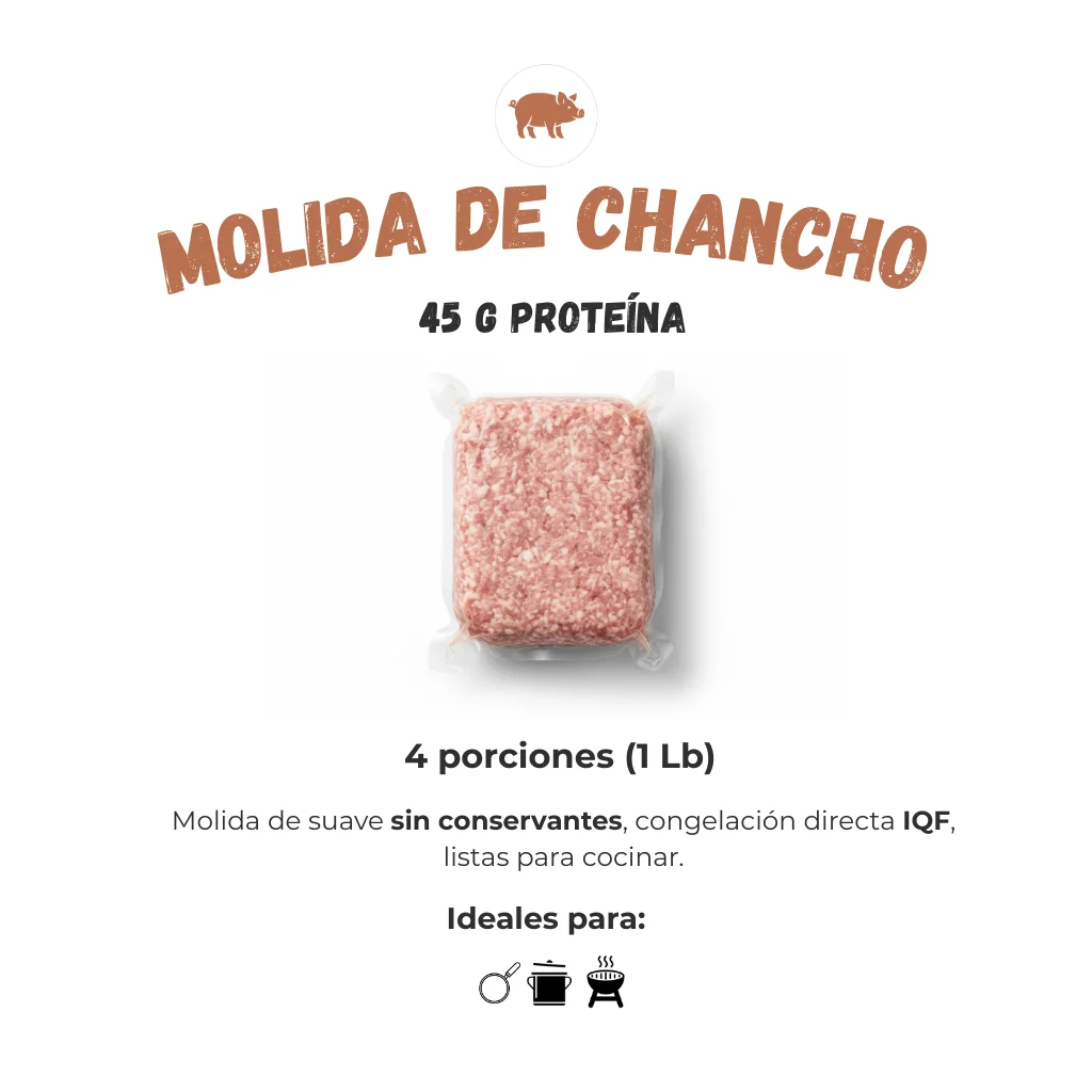 Molida de cerdo freeze foods
